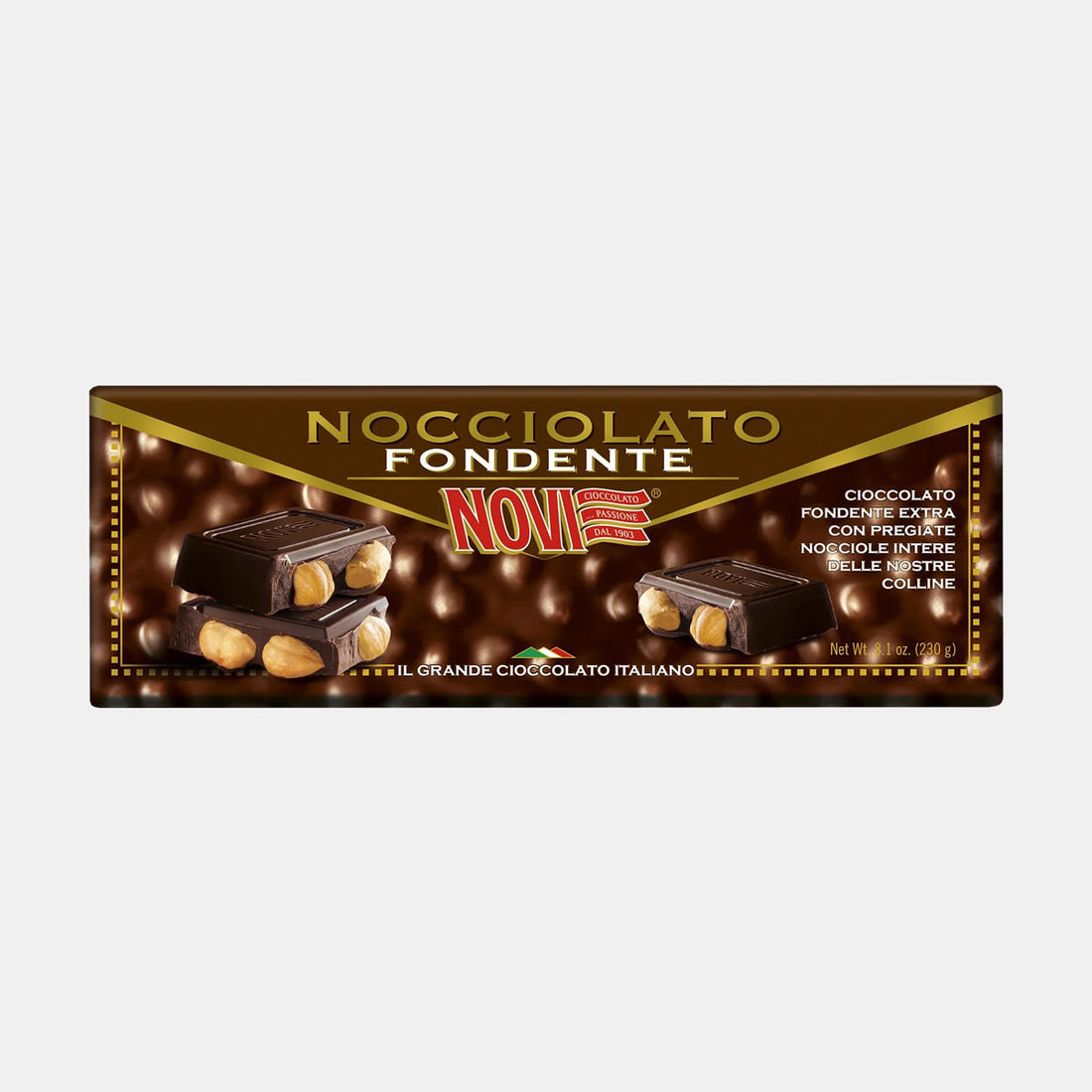 Novi extra dark hazelnut bar