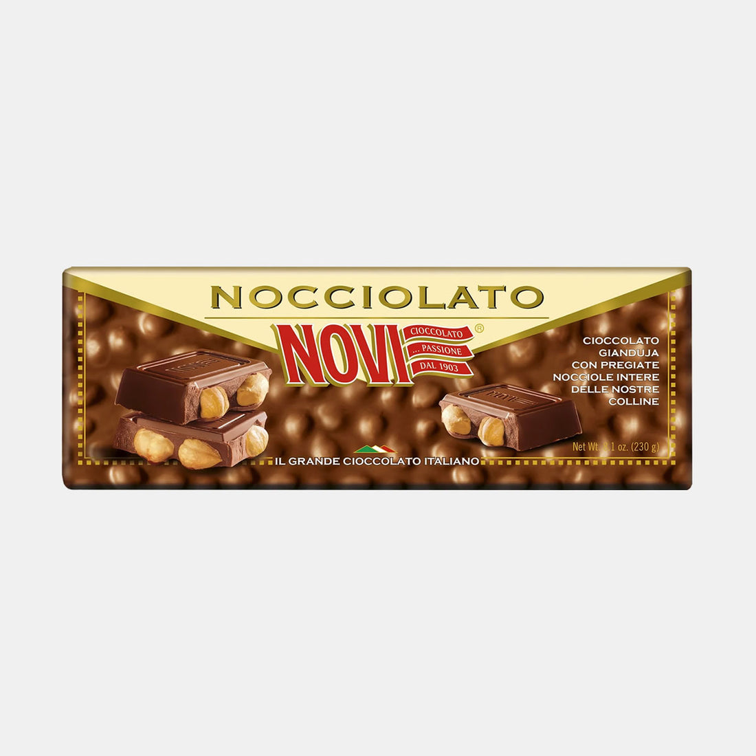 Novi gianduia hazelnut bar