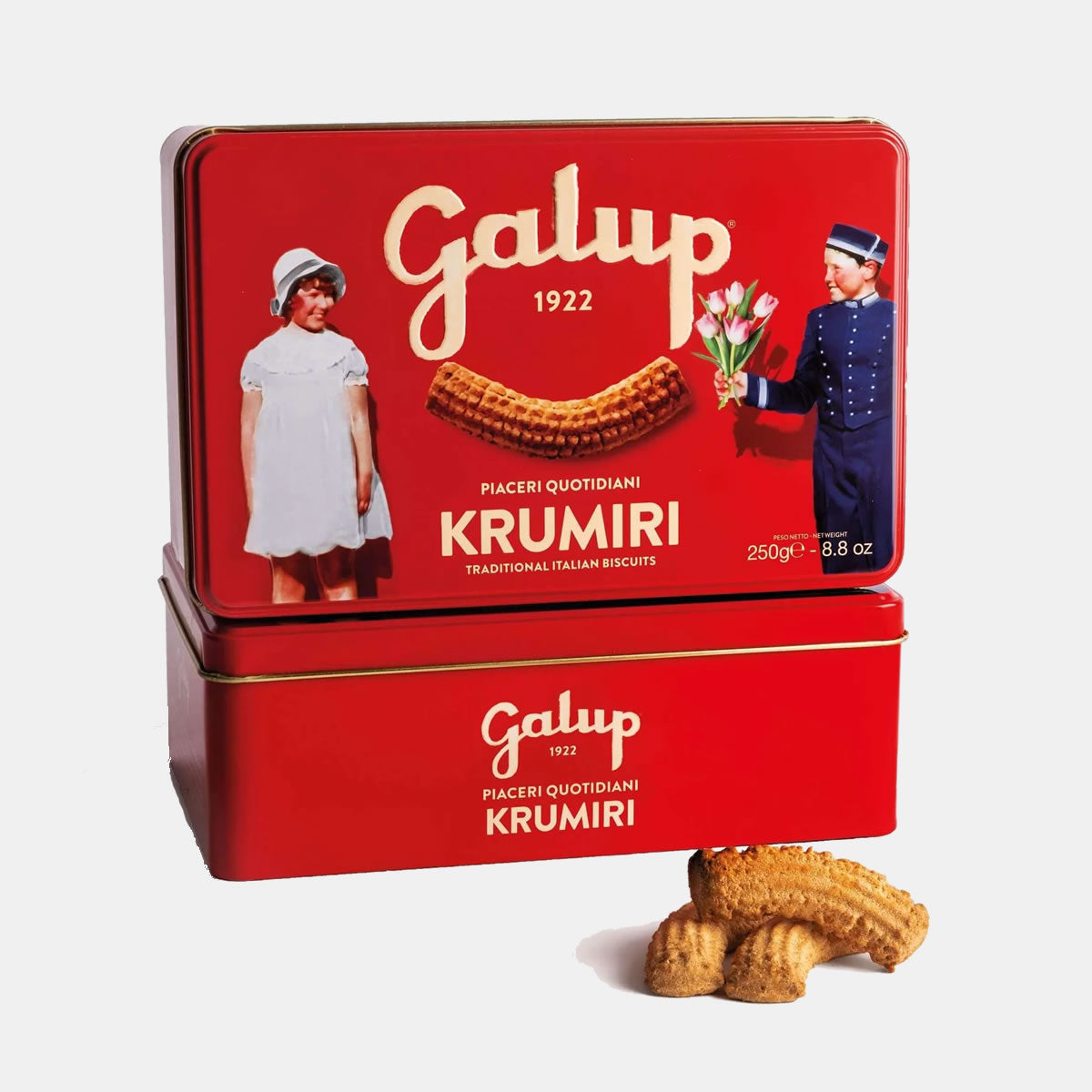 Krumiri biscuits in 250g tin